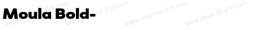 Moula Bold字体转换